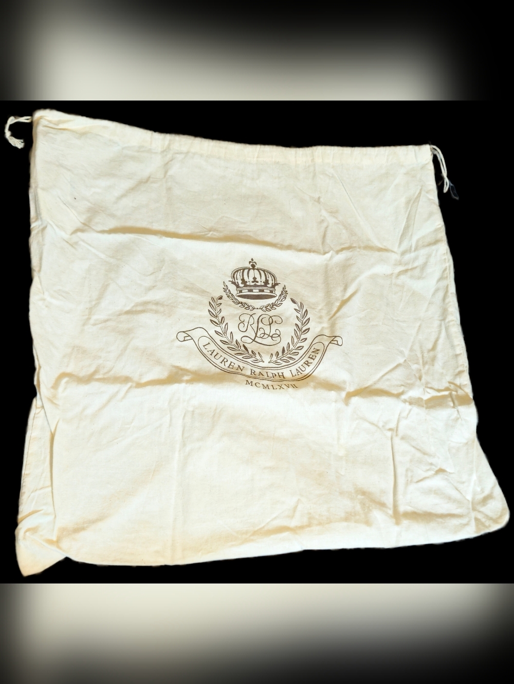 NEW Lauren Ralph Lauren XL Drawstring Dust Bag Marcy Dryden Tote Handbag Storage - Picture 3 of 6
